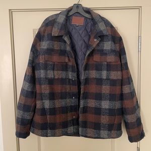 Civil Society Veil Plaid Shirt Jacket